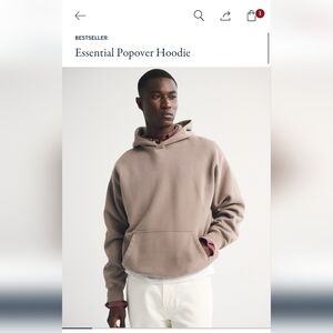 Abercrombie Mens Essential Popover Hoodie Size Small